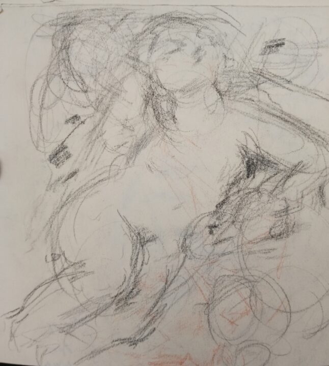 The new analyzing drawing of Correggio’s painting at Louvre Museum