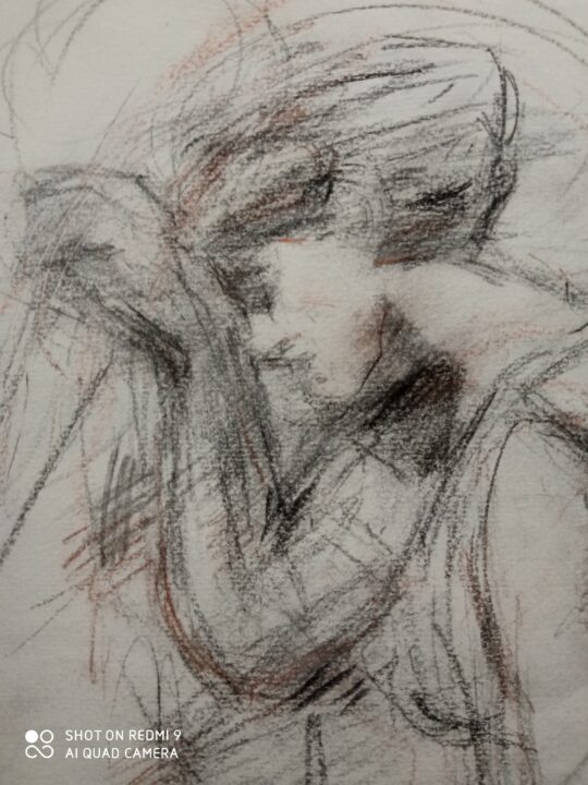 The new progress of the new analyzing drawing -Le Serment des Horaces at Louvre