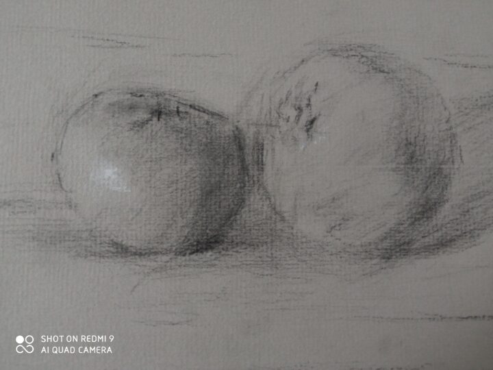 The new drawing-the 3rd version of the new Still Life-The metaphor of a man and a woman