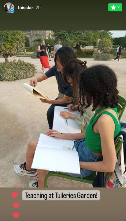 The new lesson at Tuileries Garden