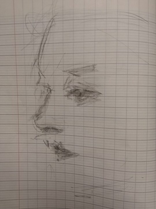 The very quick drawing of the French student