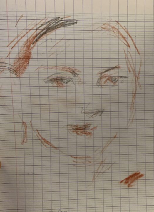 The very quick drawing of the French student