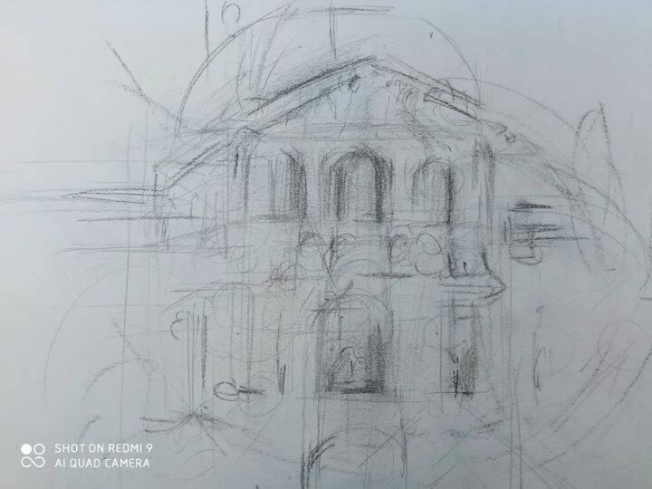 The new architectural drawing for the lessons in July -At Louvre Palace